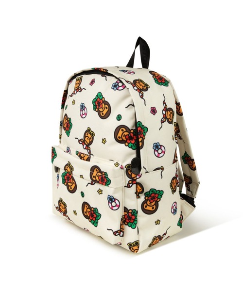 A BATHING APE(アベイシングエイプ)の「BABY MILO MEDIUM BACKPACK #1(バックパック/リュック・メンズ・ブルー/グリーン/ピンク/アイボリー・FREE)」の2枚目の写真