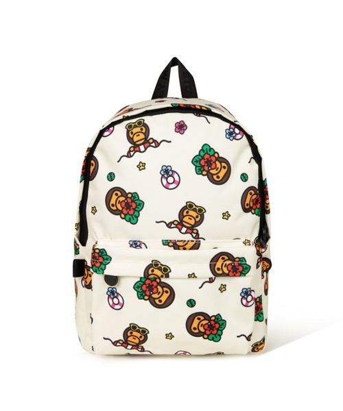 A BATHING APE(アベイシングエイプ)の「BABY MILO MEDIUM BACKPACK #1(バックパック/リュック・メンズ・ブルー/グリーン/ピンク/アイボリー・FREE)」の5枚目の写真