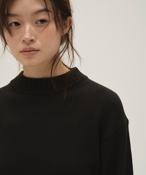 TODAYFUL（トゥデイフル）の「Crewneck Slub Knit（ニット/セーター・レディース・セージグリーン/ブラック/キナリ・FREE）」の13枚目の写真