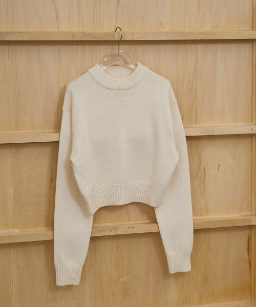 TODAYFUL（トゥデイフル）の「Crewneck Slub Knit（ニット/セーター・レディース・セージグリーン/ブラック/キナリ・FREE）」の19枚目の写真
