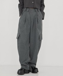 STUDIOUS（ステュディオス）の「【STUDIOUS/ステュディオス】Barrel Leg Cargo Trousers/バレルレッグカーゴトラウザー/ワイドパンツ（カーゴパンツ）」