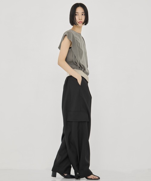 STUDIOUS/ステュディオス】Barrel Leg Cargo Trousers/バレルレッグ
