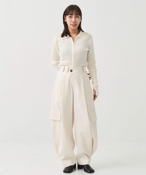 STUDIOUS/ステュディオス】Barrel Leg Cargo Trousers/バレルレッグ
