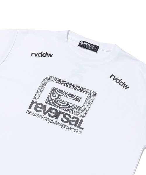 reversal.dogi.design.works(リバーサル・ドーギ・デザイン・ワークス)の「<reversal/リバーサル>MAORI BIGMARK DRY TEE(Tシャツ/カットソー・メンズ・ホワイト/ブラック・XX-LARGE/X-LARGE/LARGE/MEDIUM)」の6枚目の写真