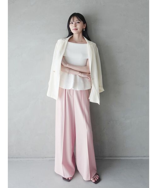 LAGUNAMOON(ラグナムーン)の「ペプラムオフショルニットプルオーバー 【夏服】(ニット/セーター・レディース・ブラック/レッド/ホワイト・FREE)」の6枚目の写真