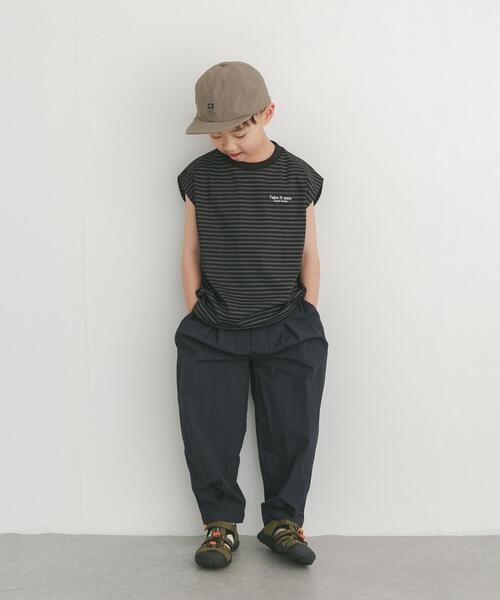 URBAN RESEARCH DOORS（アーバンリサーチドアーズ）の「撥水タックワイドパンツ(KIDS)（その他パンツ・キッズ・ネイビー/グレー系その他・105/135/120）」の22枚目の写真