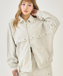 ANAP（アナップ）の「ボンディング スウェット エンボスロゴ ブルゾン【セットアップ対応】（ブルゾン）」