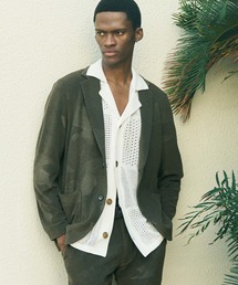 1PIU1UGUALE3  RELAX  | 1PIU1UGUALE3 RELAX(ウノピゥウノウグァーレトレ リラックス)カモ柄エンボス パイルジャケット(テーラードジャケット)