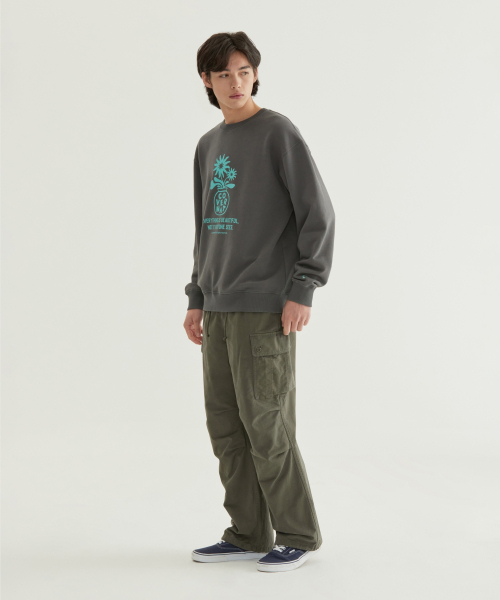 COVERNAT（カバーナット）の「ワイドコットンパラシュートパンツオリーブ（スウェットパンツ・メンズ・その他・SMALL/MEDIUM/LARGE/X-LARGE）」の9枚目の写真