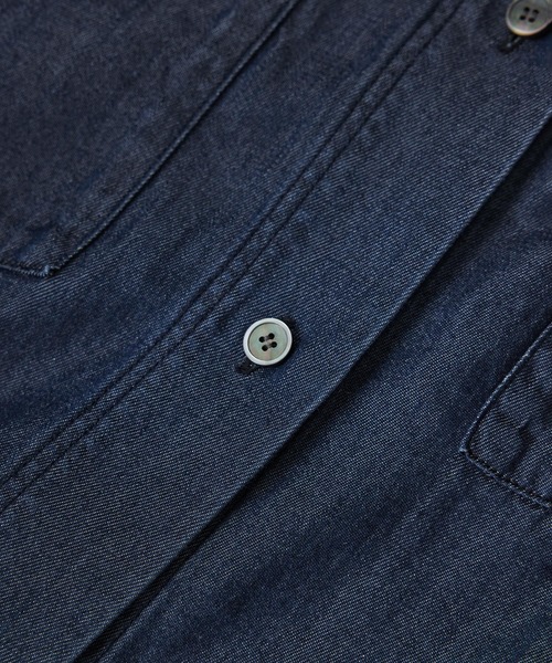 SALON adam et rope'(サロン アダム エ ロペ)の「デニムライクシャツ / セットアップ対応(シャツ/ブラウス・レディース・サックスブルー/ブルー系その他4・FREE)」の21枚目の写真