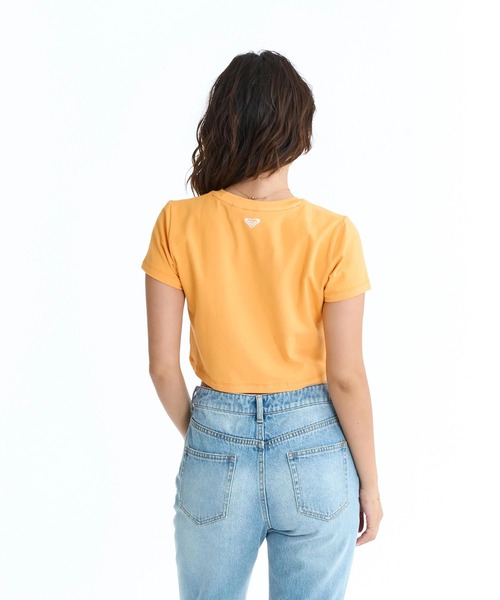 ROXY（ロキシー）の「ROXY ウィメンズ AUTHENTIC ROXY Tシャツ 【2026年春夏モデル】/ロキシーショート丈半袖Tシャツ（Tシャツ/カットソー・レディース・ブルー/オレンジ/ホワイト・LARGE/MEDIUM）」の8枚目の写真