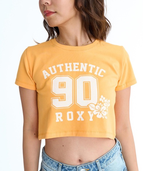 ROXY（ロキシー）の「ROXY ウィメンズ AUTHENTIC ROXY Tシャツ 【2026年春夏モデル】/ロキシーショート丈半袖Tシャツ（Tシャツ/カットソー・レディース・ブルー/オレンジ/ホワイト・LARGE/MEDIUM）」の9枚目の写真