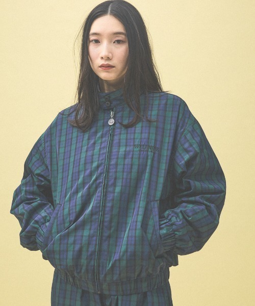 Kappa（カッパ）の「≪Kappa×and ST ウェルネスクラブ≫スイングトップ（その他アウター・レディース・ブラウン系その他/ブラック/チェック・SMALL/MEDIUM/LARGE）」の3枚目の写真