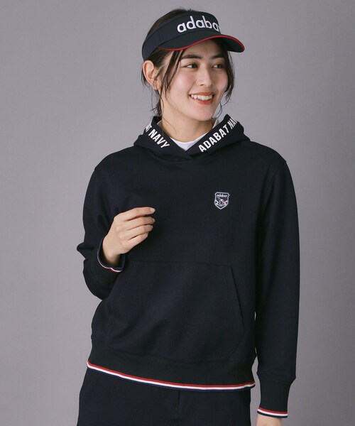 adabat（アダバット）の「【ADABAT NAVY】UVポンチプルオーバーフーディ（パーカー・レディース・グレー/ホワイト/ネイビー・42/40/38）」の3枚目の写真