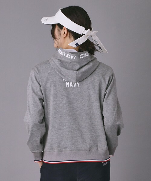 adabat（アダバット）の「【ADABAT NAVY】UVポンチプルオーバーフーディ（パーカー・レディース・グレー/ホワイト/ネイビー・42/40/38）」の8枚目の写真