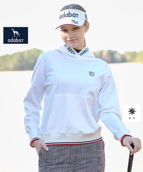 adabat(アダバット)の「【ADABAT NAVY】UVポンチプルオーバーフーディ(パーカー・レディース・グレー/ホワイト/ネイビー・42/40/38)」の20枚目の写真