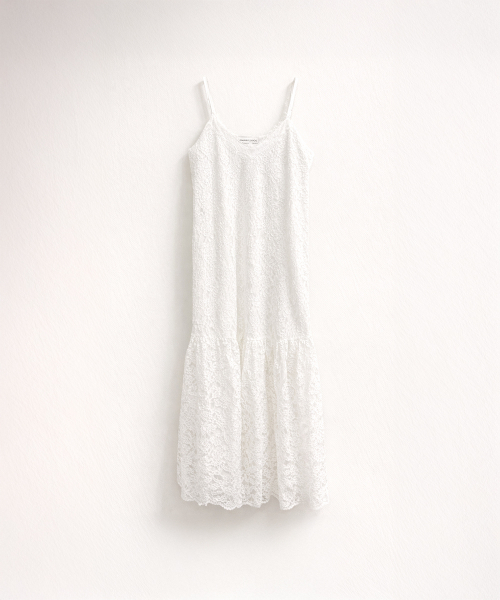 320SHOWROOM(320ショールーム)の「Sheer Lace Slip Dress White(ワンピース・レディース・ホワイト・FREE)」の3枚目の写真