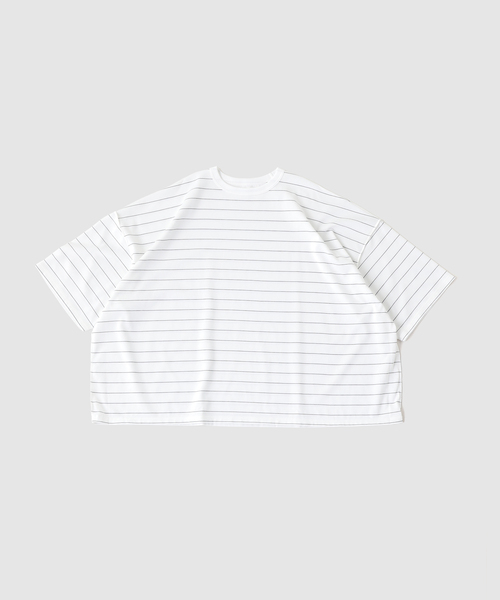 SEEALL(シーオール)の「SEEALL / シーオール GULLIVER T-SHIRTS(Tシャツ/カットソー・メンズ・ブラック/ホワイト・3/2)」の2枚目の写真