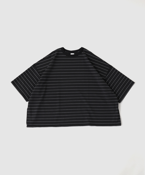 SEEALL(シーオール)の「SEEALL / シーオール GULLIVER T-SHIRTS(Tシャツ/カットソー・メンズ・ブラック/ホワイト・3/2)」の1枚目の写真