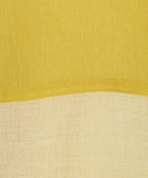 MICO COULIER（ミコクリエ）の「シアーリネンライク配色後ろリボンシャツ（シャツ/ブラウス・レディース・マスタード/ブルー/ベビーピンク・38）」の16枚目の写真