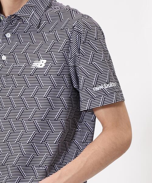 New Balance Golf(ニューバランスゴルフ)の「【new balance golf】ジオメトリック柄 半袖 カラーシャツ (MENS)(ポロシャツ・メンズ・グレー系その他/ブラック・X-LARGE/MEDIUM/LARGE)」の6枚目の写真