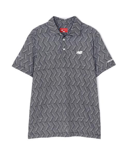 New Balance Golf(ニューバランスゴルフ)の「【new balance golf】ジオメトリック柄 半袖 カラーシャツ (MENS)(ポロシャツ・メンズ・グレー系その他/ブラック・X-LARGE/MEDIUM/LARGE)」の13枚目の写真