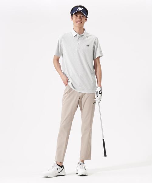 ジオメトリック柄 半袖 カラーシャツ (MENS)（ポロシャツ）｜New