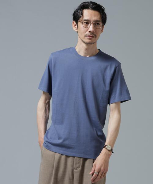 NANO universe(ナノユニバース)の「Anti Soaked(R) 汗染み防止 ミドルウェイト 7.1oz レギュラーシルエットTシャツ(Tシャツ/カットソー・メンズ・トップグレー/ブルー/ブラック/ホワイト・XS/S/M/L/XL/XXL)」の4枚目の写真