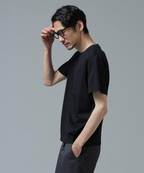 NANO universe(ナノユニバース)の「Anti Soaked(R) 汗染み防止 ミドルウェイト 7.1oz レギュラーシルエットTシャツ(Tシャツ/カットソー・メンズ・トップグレー/ブルー/ブラック/ホワイト・XS/S/M/L/XL/XXL)」の14枚目の写真