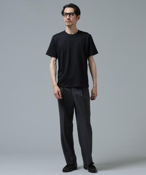 NANO universe(ナノユニバース)の「Anti Soaked(R) 汗染み防止 ミドルウェイト 7.1oz レギュラーシルエットTシャツ(Tシャツ/カットソー・メンズ・トップグレー/ブルー/ブラック/ホワイト・XS/S/M/L/XL/XXL)」の15枚目の写真