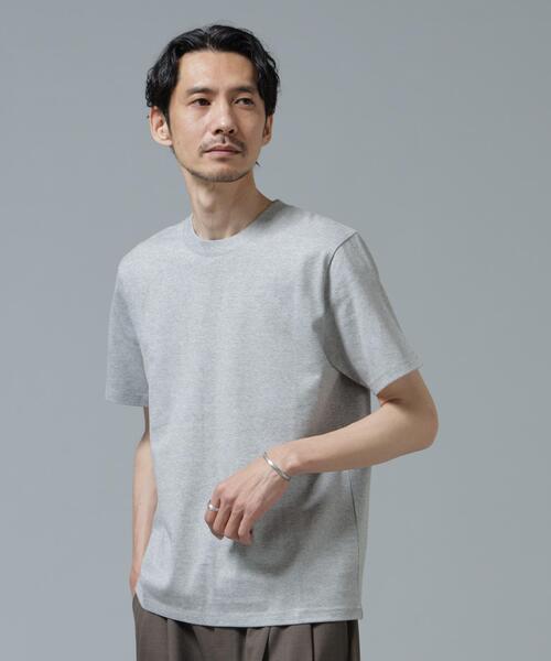 NANO universe(ナノユニバース)の「Anti Soaked(R) 汗染み防止 ミドルウェイト 7.1oz レギュラーシルエットTシャツ(Tシャツ/カットソー・メンズ・トップグレー/ブルー/ブラック/ホワイト・XS/S/M/L/XL/XXL)」の19枚目の写真