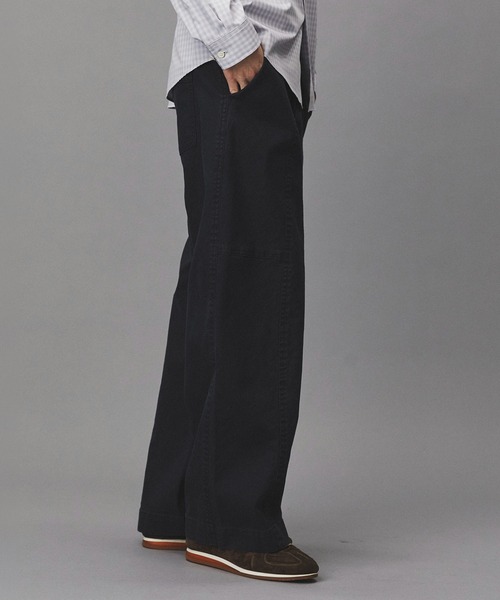 PUBLIC TOKYO（パブリックトウキョウ）の「コットンサージベイカーパンツ /春服/ワイド（カーゴパンツ・メンズ・カーキ/ネイビー・2/1）」の17枚目の写真