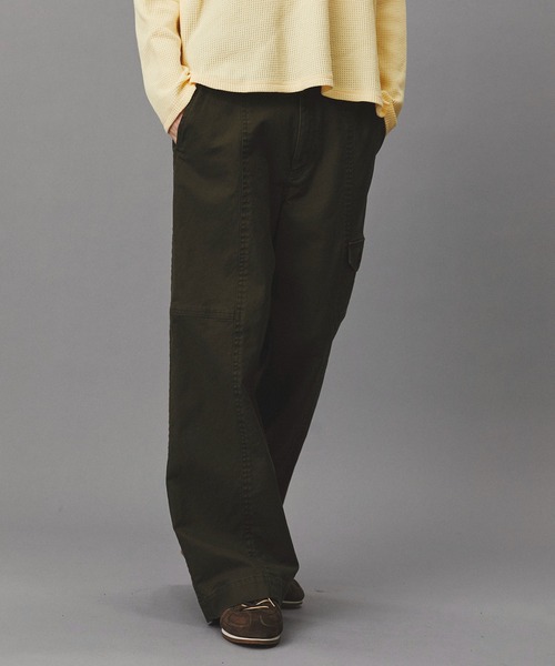 PUBLIC TOKYO（パブリックトウキョウ）の「コットンサージベイカーパンツ /春服/ワイド（カーゴパンツ・メンズ・カーキ/ネイビー・2/1）」の7枚目の写真