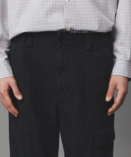 PUBLIC TOKYO（パブリックトウキョウ）の「コットンサージベイカーパンツ /春服/ワイド（カーゴパンツ・メンズ・カーキ/ネイビー・2/1）」の18枚目の写真
