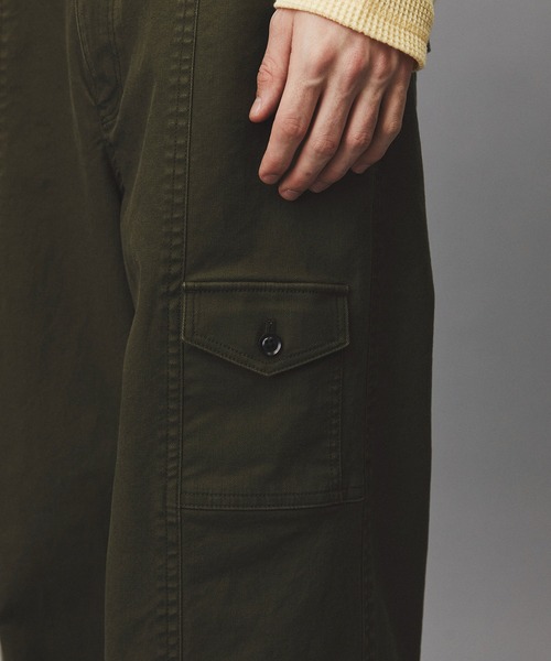 PUBLIC TOKYO（パブリックトウキョウ）の「コットンサージベイカーパンツ /春服/ワイド（カーゴパンツ・メンズ・カーキ/ネイビー・2/1）」の11枚目の写真