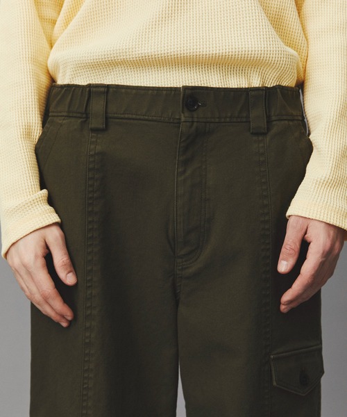 PUBLIC TOKYO（パブリックトウキョウ）の「コットンサージベイカーパンツ /春服/ワイド（カーゴパンツ・メンズ・カーキ/ネイビー・2/1）」の9枚目の写真