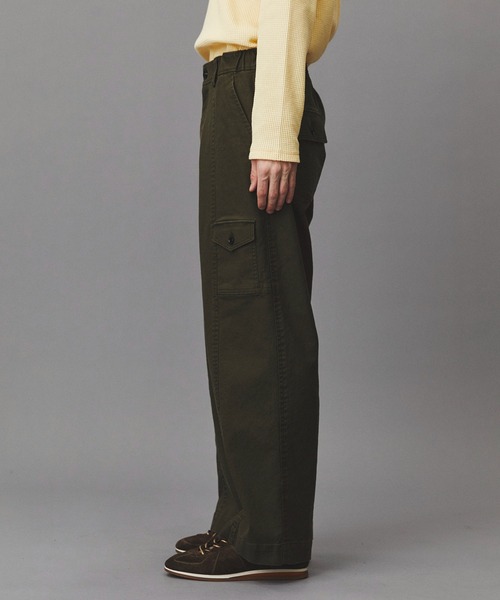PUBLIC TOKYO（パブリックトウキョウ）の「コットンサージベイカーパンツ /春服/ワイド（カーゴパンツ・メンズ・カーキ/ネイビー・2/1）」の14枚目の写真
