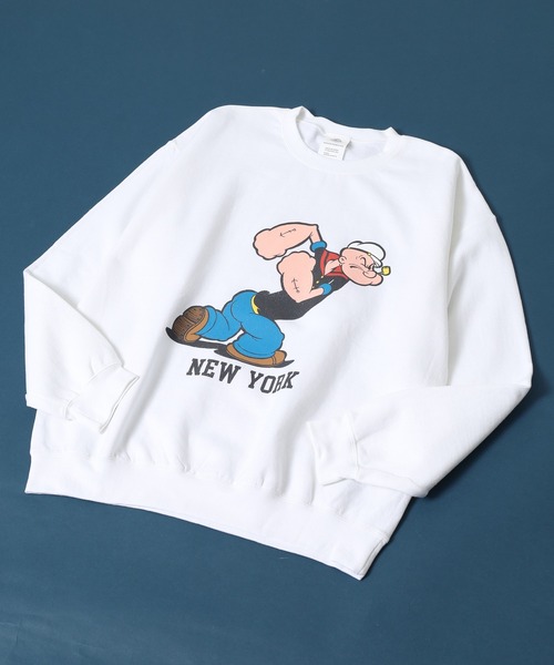 POPEYE PT CREW SWEAT スウェットトレーナー（スウェット）｜Goodwear