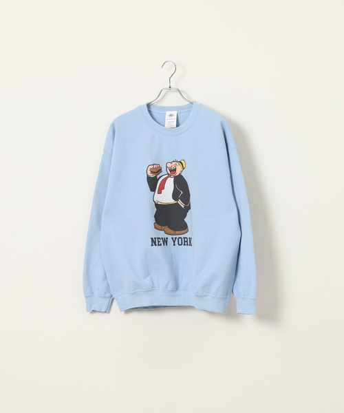 Goodwear(グッドウェア)の「POPEYE PT CREW SWEAT スウェットトレーナー(スウェット・メンズ・ホワイト系/ライトグレー系/サックスブルー系/ライトグレー/ホワイト系その他/オレンジ系/ホワイト/ライトブルー/オレンジ・M/XL/L)」の21枚目の写真