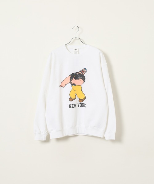 Goodwear(グッドウェア)の「POPEYE PT CREW SWEAT スウェットトレーナー(スウェット・メンズ・ホワイト系/ライトグレー系/サックスブルー系/ライトグレー/ホワイト系その他/オレンジ系/ホワイト/ライトブルー/オレンジ・M/XL/L)」の14枚目の写真