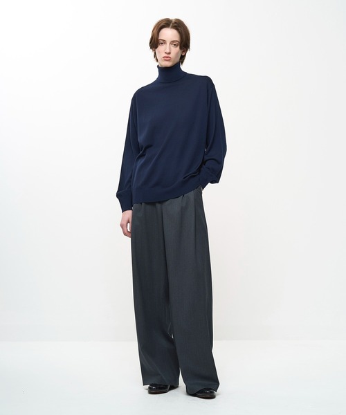 Juha（ユハ）の「STRUCTURED TURTLENECK KNIT（ニット/セーター・メンズ・ネイビー/レッド/ブラウン/ブラック・4/3）」の11枚目の写真