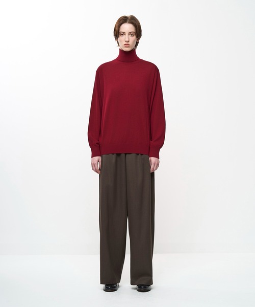 Juha（ユハ）の「STRUCTURED TURTLENECK KNIT（ニット/セーター・メンズ・ネイビー/レッド/ブラウン/ブラック・4/3）」の21枚目の写真
