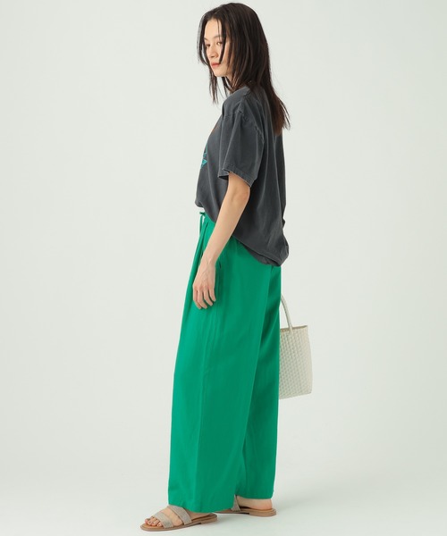Elura（エルーラ）の「リネンブレンドワイドパンツ＜低身長サイズあり＞/659648（その他パンツ・レディース・グリーン/チャコールグレー/ライトピンク/ブラウン・FREE(S)/MEDIUM/LARGE/SMALL）」の17枚目の写真