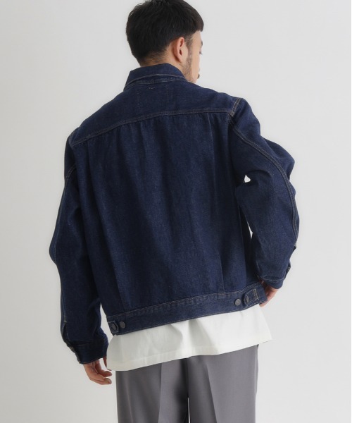 Levi's（リーバイス）の「Levi's(リーバイス)ＴＹＰＥ２トラッカー（デニムジャケット・メンズ・ダークインディゴブルー・S/M/L）」の6枚目の写真