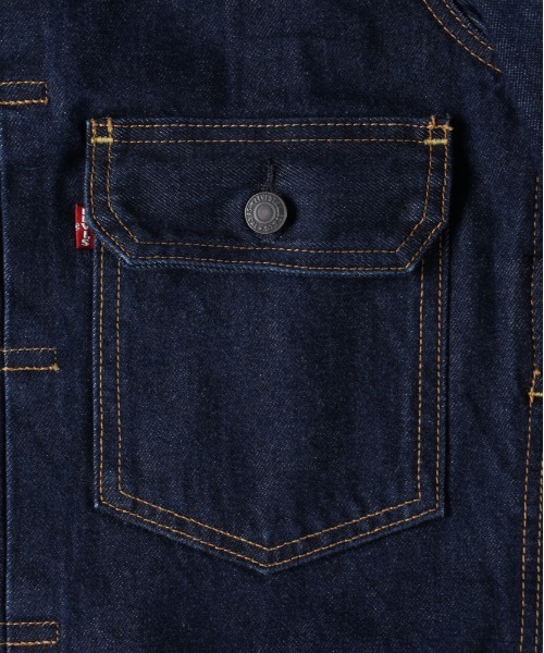 Levi's（リーバイス）の「Levi's(リーバイス)ＴＹＰＥ２トラッカー（デニムジャケット・メンズ・ダークインディゴブルー・S/M/L）」の14枚目の写真