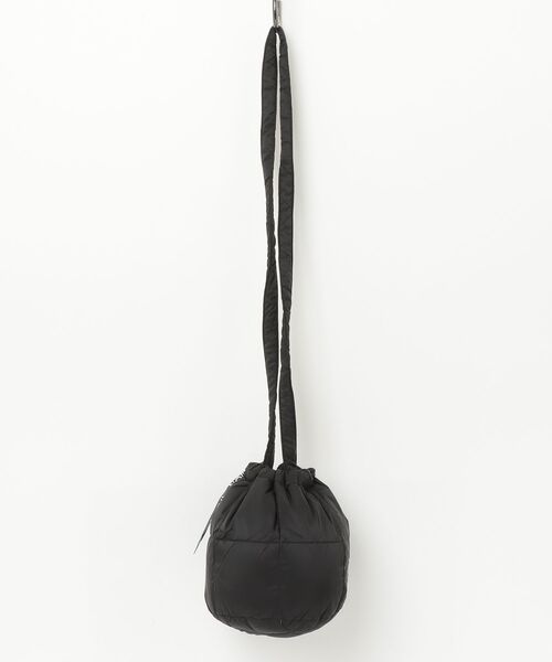 styles（スタイルス）の「TAION BASIC DRAW STRING DOWN BAG-S TAION-DST01-S（ショルダーバッグ・メンズ・ブラック・ONE SIZE）」の2枚目の写真