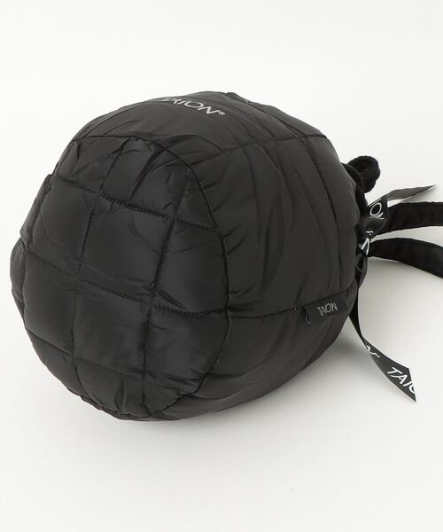 styles（スタイルス）の「TAION BASIC DRAW STRING DOWN BAG-S TAION-DST01-S（ショルダーバッグ・メンズ・ブラック・ONE SIZE）」の3枚目の写真