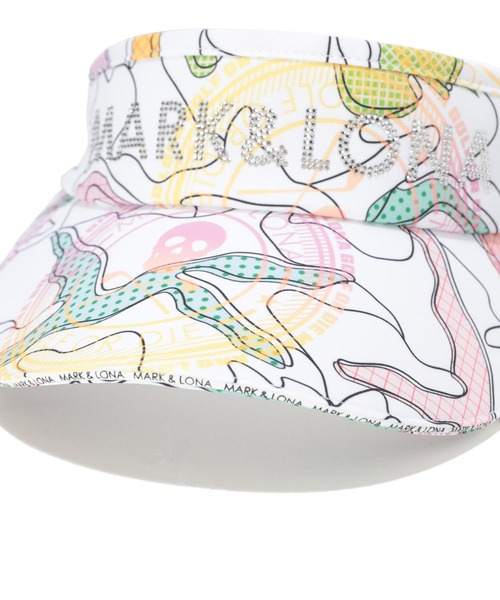 MARK & LONA(マークアンドロナ)の「Axon Camo Wide Brim Visor | WOMEN(サンバイザー・レディース・ホワイト・FREE)」の8枚目の写真