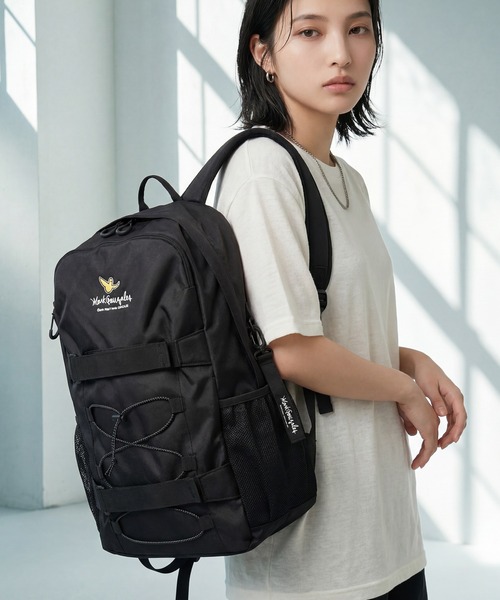 Mark Gonzales（マーク・ゴンザレス）の「【Mark Gonzales/マーク ゴンザレス】アートワークデザインコレクション Wクリップパック バックパック（バックパック/リュック・メンズ・ブラック系2/ブラック系1・FREE）」の3枚目の写真