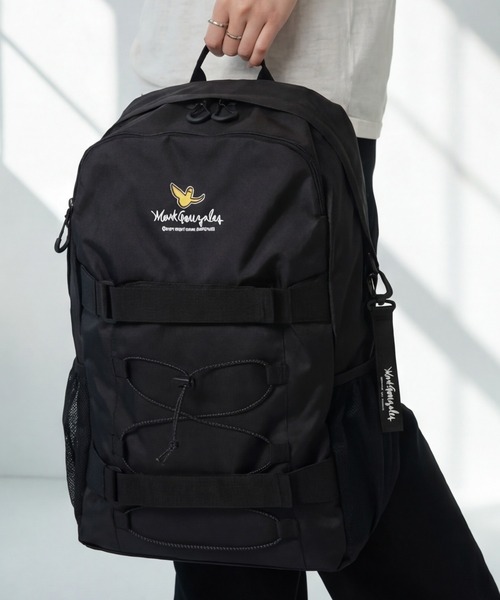 Mark Gonzales（マーク・ゴンザレス）の「【Mark Gonzales/マーク ゴンザレス】アートワークデザインコレクション Wクリップパック バックパック（バックパック/リュック・メンズ・ブラック系2/ブラック系1・FREE）」の4枚目の写真